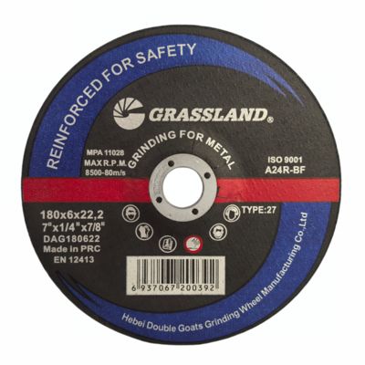 Discos de lixa de metal de 7 " x 1/4 " x 7/8 " com abrasivo de alumina fundida monocristalina para cortes rápidos e limpos