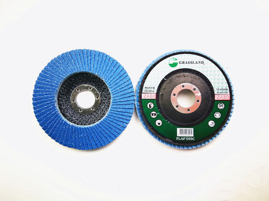 Roda de disco azul da aleta do grão 125mm da grão P80 da zircônia VSM
