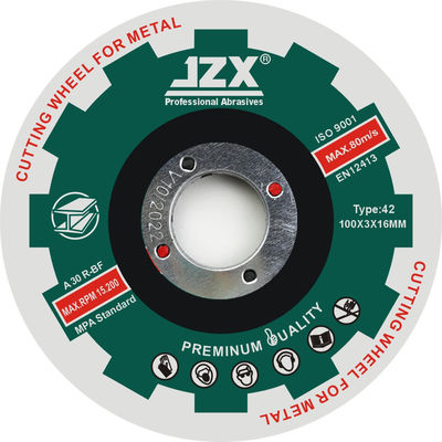 4" discos de corte de aço inoxidável de T42 100x3x16mm