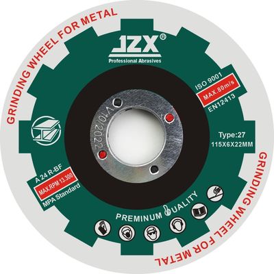 De " roda de moedura abrasiva do corindo X1/4X7/8 T27-4-1/2