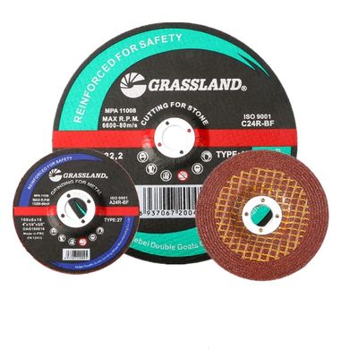 4 X em 1/4 X em 5/8 em roda de moedura T27 ligada da resina para polonês de aço inoxidável