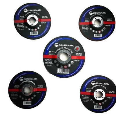moedor ligado Discs For Metal do abrasivo do grão 24 da resina de 115mm x de 6.4mm x de 22.23mm fabuloso