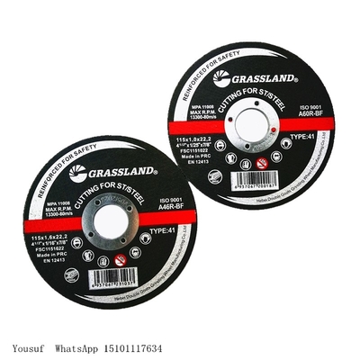 metal fino de Discs Depressed Center do moedor de ângulo de 115mm x de 1.0mm x de 22.2mm