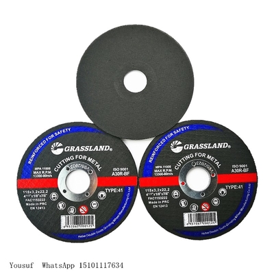 60# rangem o tipo 42 pastagem dos discos de moedura do metal de 125 x de 3 x de 22.23mm