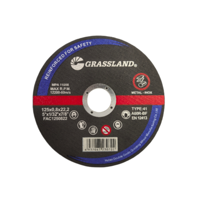 Disco de corte fino para rebarbadora angular de 5 polegadas 5" X 1/32" X 7/8" ISO