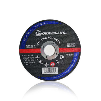 DISCOS DE CORTE PARA METAL GRASSLAND 125mm X 1mm X 22,2mm para Corte Preciso e Sem Vibração