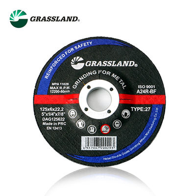 tipo 27 de 125X6mm roda de moedura abrasiva áspera de 5 polegadas