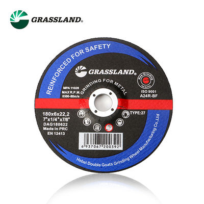 DISCOS DE CORTE DE METAL ABRASIVO DE RESINA GRASSLAND 7" PARA AÇO INOXIDÁVEL 180 X 6 X 22,2 PARA REBARBADORAS