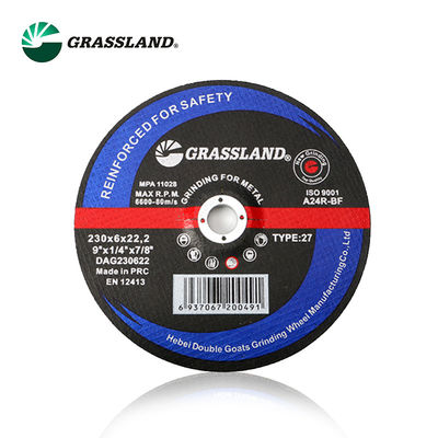 roda de moedura de lustro abrasiva de 9 polegadas de 2300X6.5X22.23mm