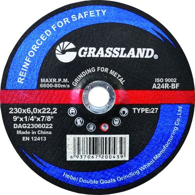 Discos de moedura de lustro abrasivos de 9 polegadas 2300X6.5X22.23mm