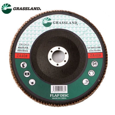 Roda de disco abrasiva da aleta do zircônio da polegada 180mm da pastagem 7