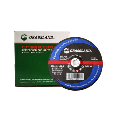 24 grãos 9&quot; do grão 60 disco padrão do corte da liga do aço carbono de X3mm