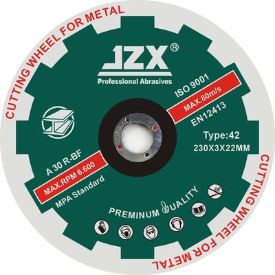 Metal de T42 230x3x22.23mm/9x1/8x7/8” que corta a lâmina abrasiva
