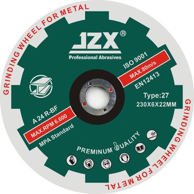 230x6.8x22.23 Inox comprimiu o tipo 27 dos discos de moedura do metal