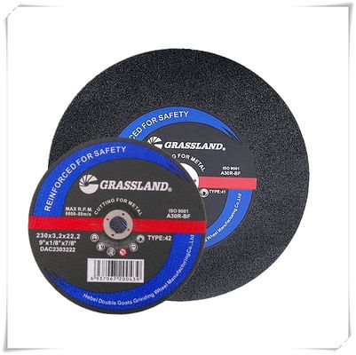 9 em 230mm todo o metal abrasivo de aço de En12413 230x3.2x22 que corta discos
