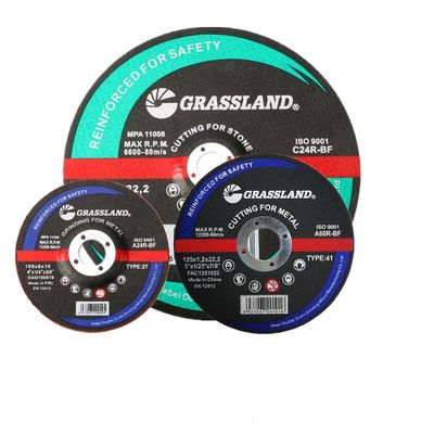 Discos de corte de 125 mm para cortes rápidos, retos e limpos em aço inoxidável e metais não ferrosos com material ligado a resina