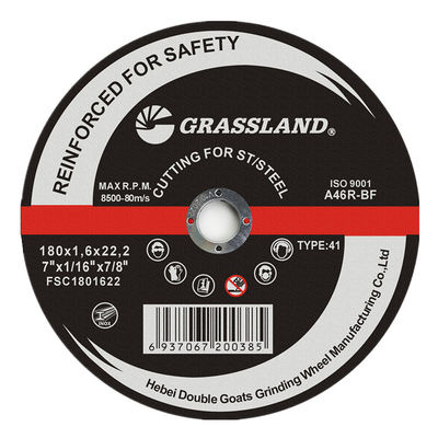 180x1.6mm 46 Grit Abrasive Metal Cutting Discs para o moedor de ângulo