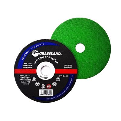 os discos de corte de aço inoxidável de 4&quot; de 100mm x de 1mm x de 16mm dobram EN 12413 de Using do moedor